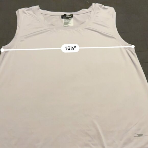 Lightweight Crane Purple Activewear Muscle Tee Large - Picture 3 of 5